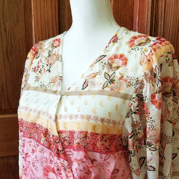 NWT Boho Style Blouse - Picture 3 of 5